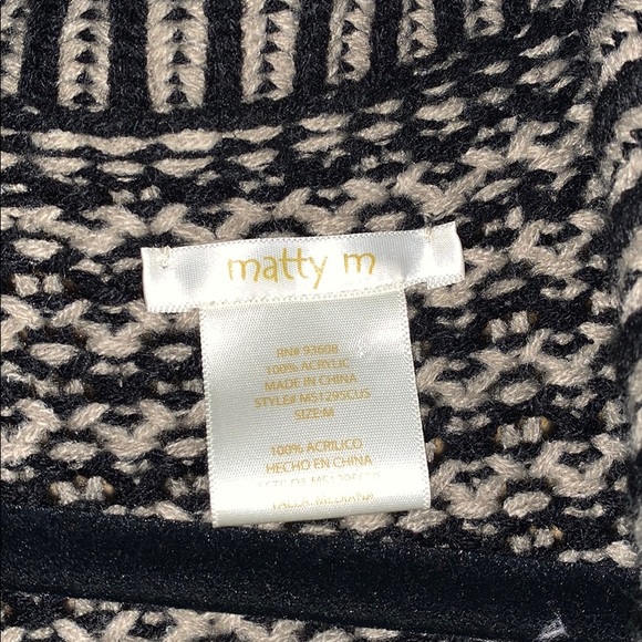 Black & tan knit sweater - Picture 2 of 3